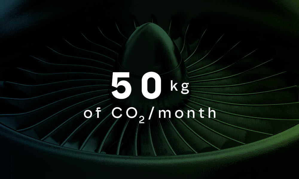 50kg CO2 every Month