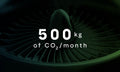 500kg CO2 every Month