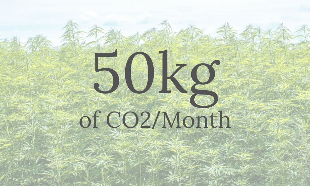 50kg CO2 every Month