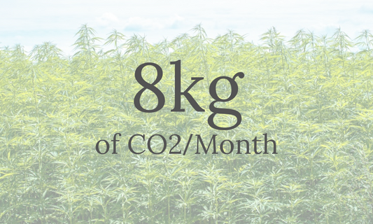 8kg CO2 every Month